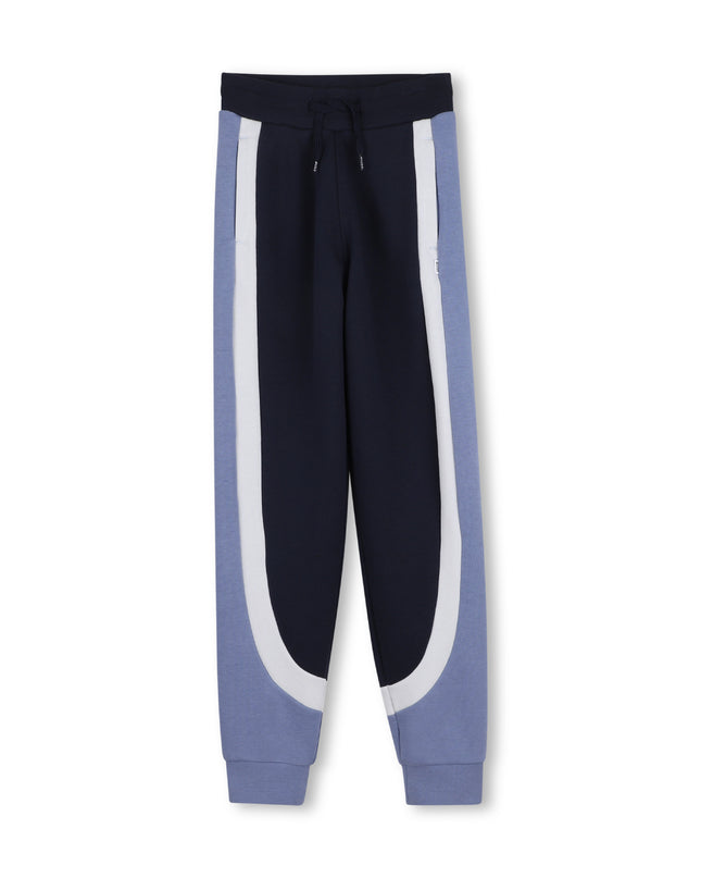 kids atelier boss Navy & Blue Color-Block Tracksuit