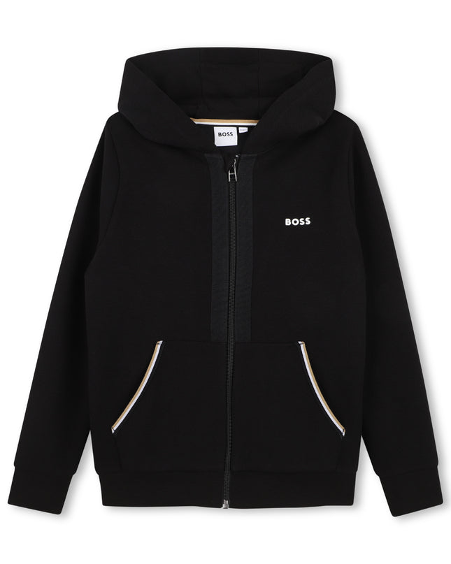 kids atelier boss Black Trim Detail Tracksuit