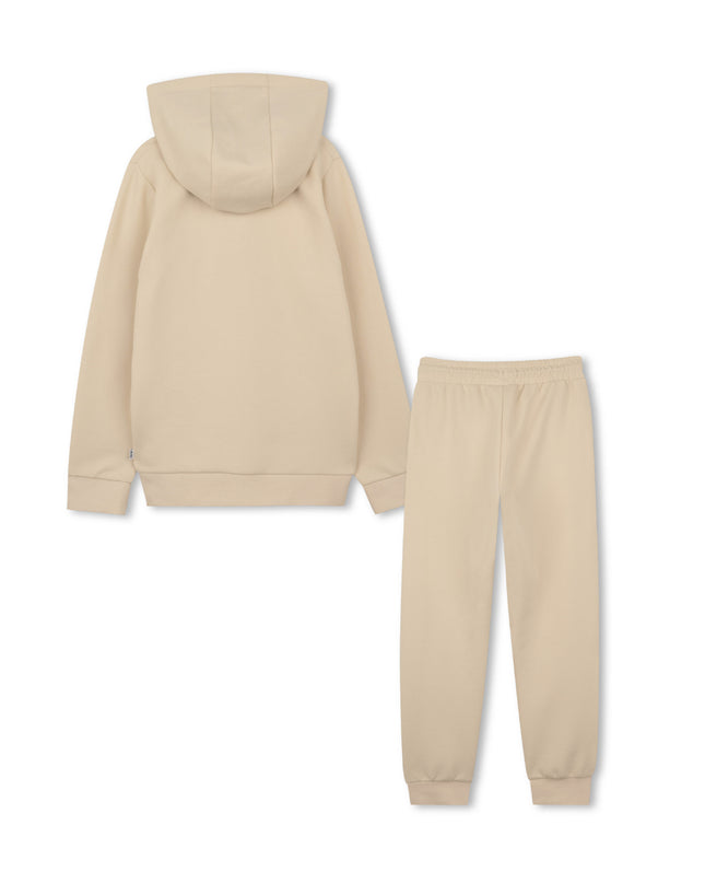 kids atelier boss Beige Trim Detail Tracksuit