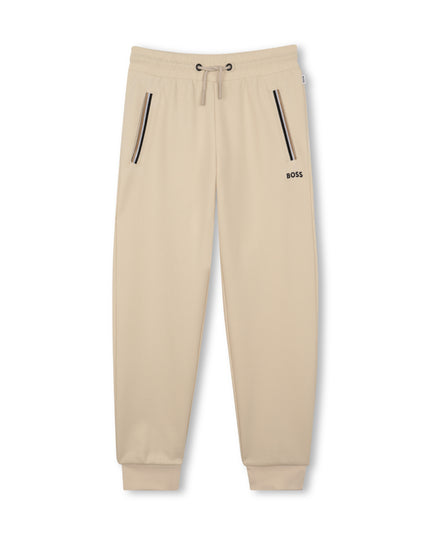 kids atelier boss Beige Trim Detail Tracksuit