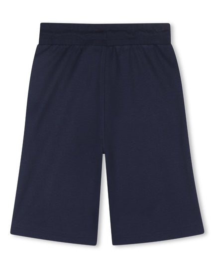 kids atelier boss Beige & Blue Striped Polo Set