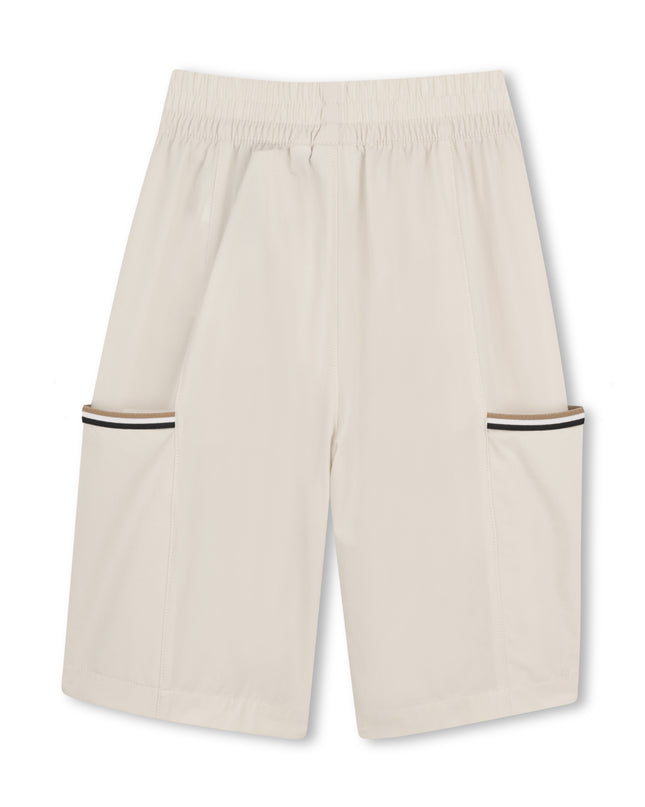 kids atelier boss Beige Lightweight Hooded Set