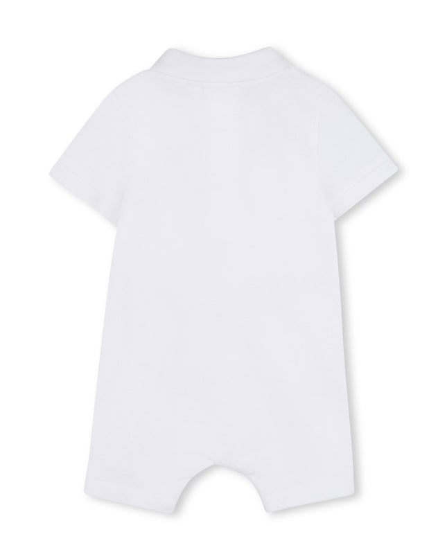 kids atelier boss White Polo Baby Romper