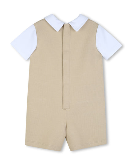 kids atelier boss Beige Formal One‑Piece Baby Outfit