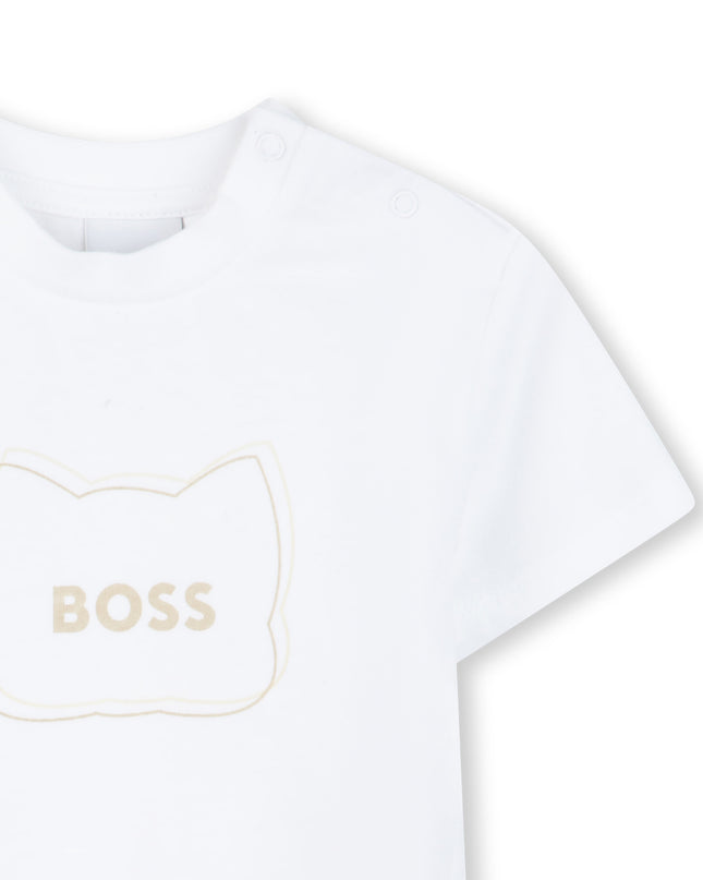kids atelier boss Beige 3‑Piece Casual Set