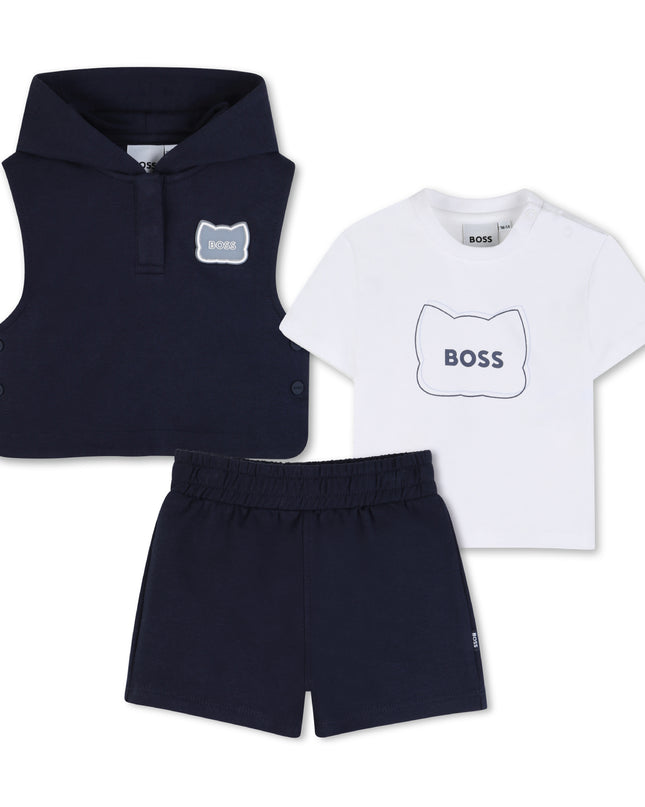 kids atelier boss Navy 3‑Piece Casual Set