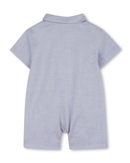 kids atelier boss Light Blue Romper & Hat Set