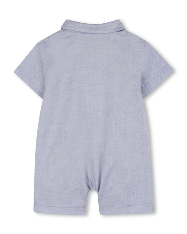 kids atelier boss Light Blue Romper & Hat Set