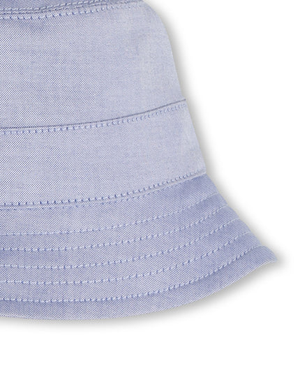 kids atelier boss Light Blue Romper & Hat Set