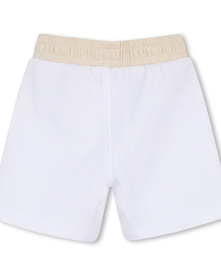 kids atelier boss White & Beige Polo Baby Set