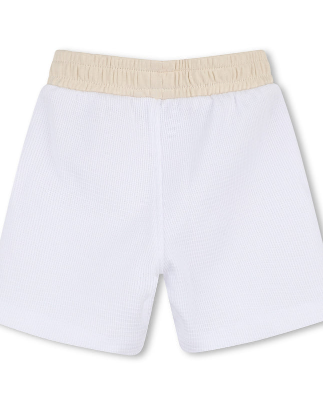 kids atelier boss White & Beige Polo Baby Set