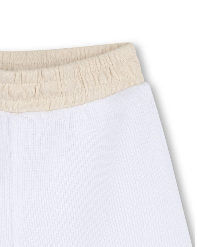 kids atelier boss White & Beige Polo Baby Set