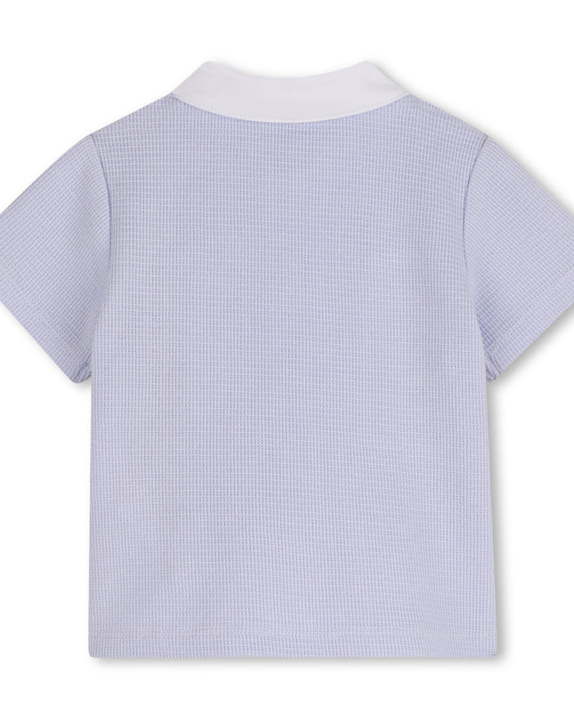 kids atelier boss Light Blue Polo Baby Set