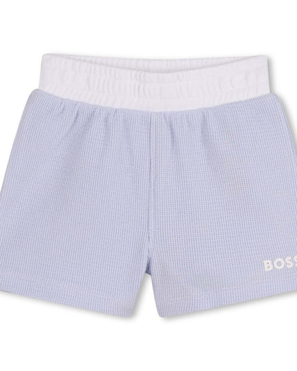 kids atelier boss Light Blue Polo Baby Set