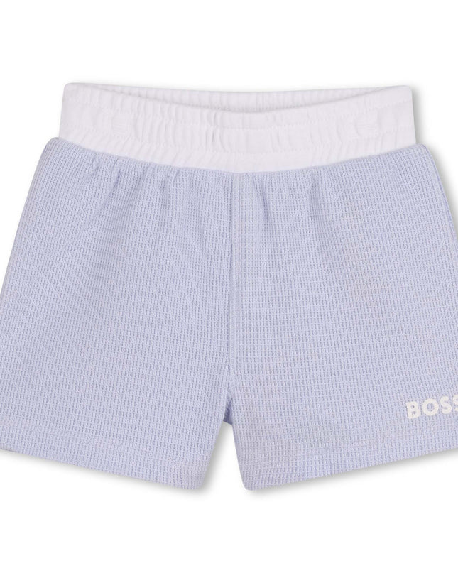 kids atelier boss Light Blue Polo Baby Set