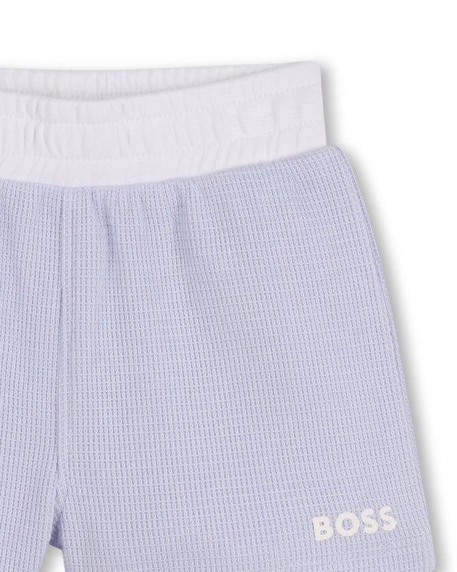 kids atelier boss Light Blue Polo Baby Set