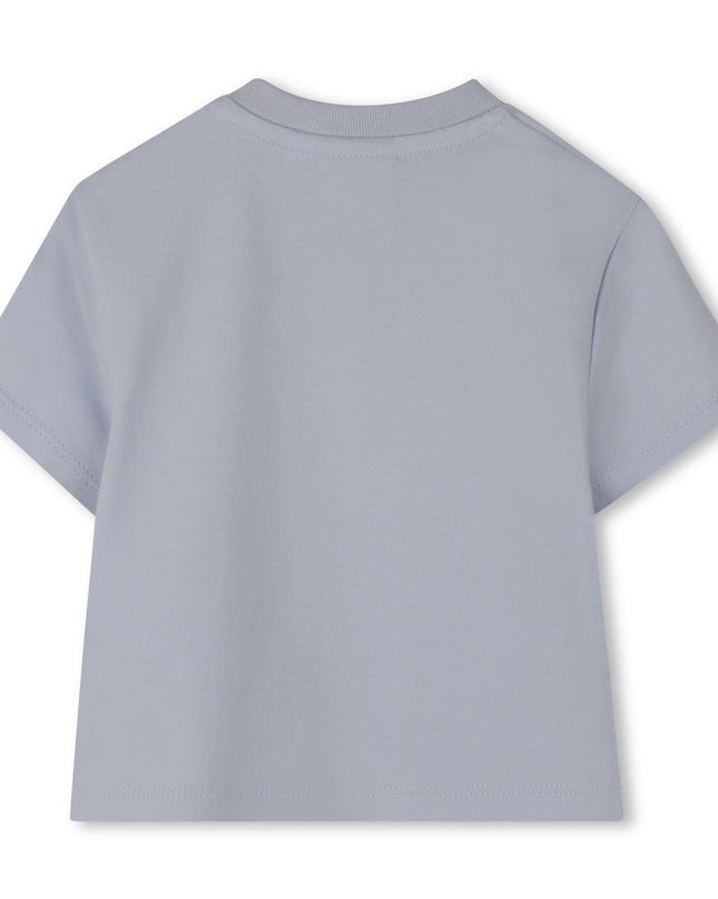 kids atelier boss Light Blue Striped Baby Set
