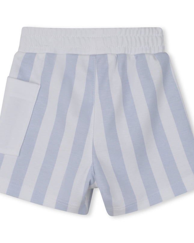 kids atelier boss Light Blue Striped Baby Set