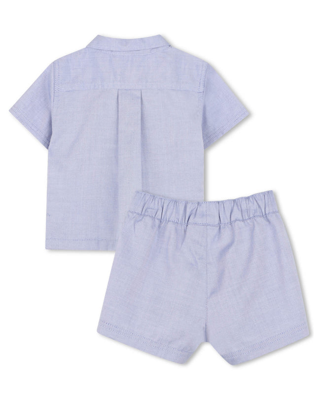 kids atelier boss Light Blue Textured Baby Set