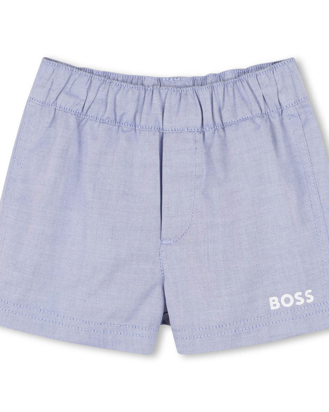 kids atelier boss Light Blue Textured Baby Set