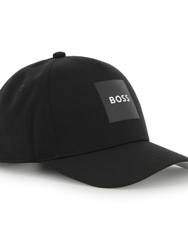 kids atelier boss Black Square Logo Baseball Cap