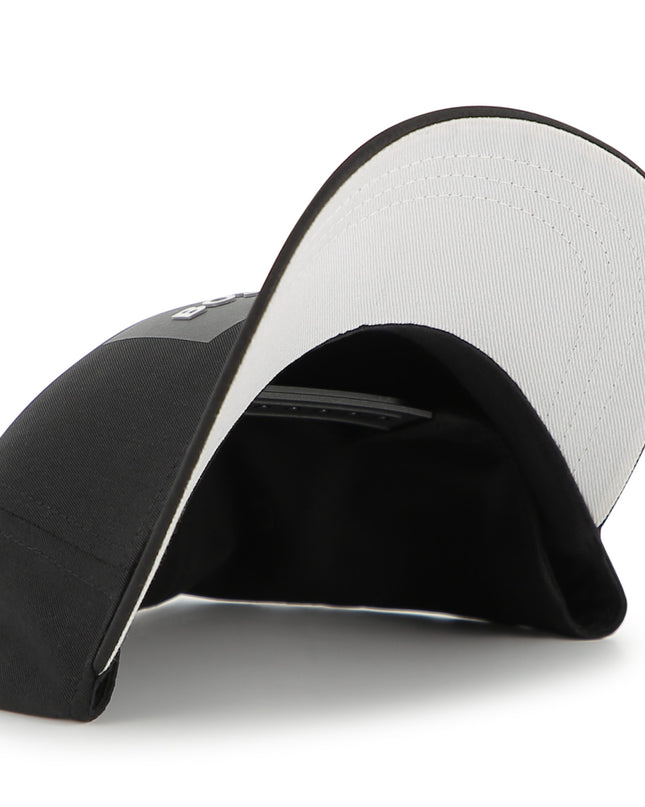 kids atelier boss Black Square Logo Baseball Cap