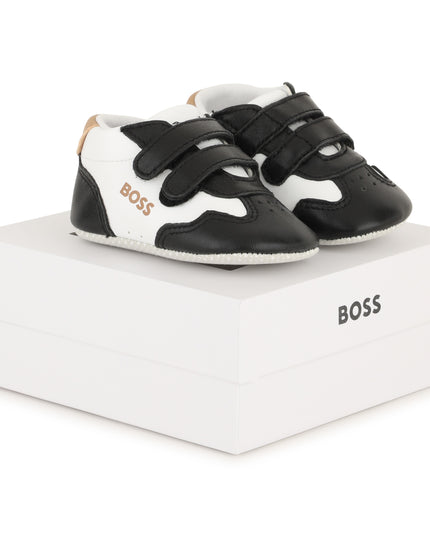 kids atelier boss Black & White Baby Sneakers