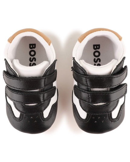 kids atelier boss Black & White Baby Sneakers