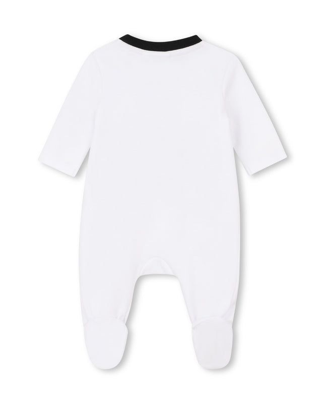 kids atelier boss White Logo Baby Pyjama Set
