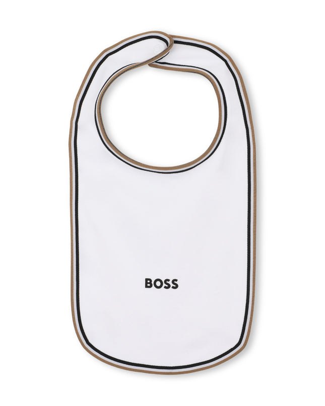 kids atelier boss White Logo Baby Pyjama Set