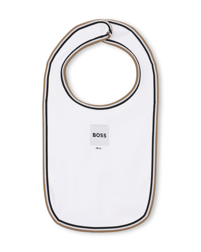 kids atelier boss White Logo Baby Pyjama Set