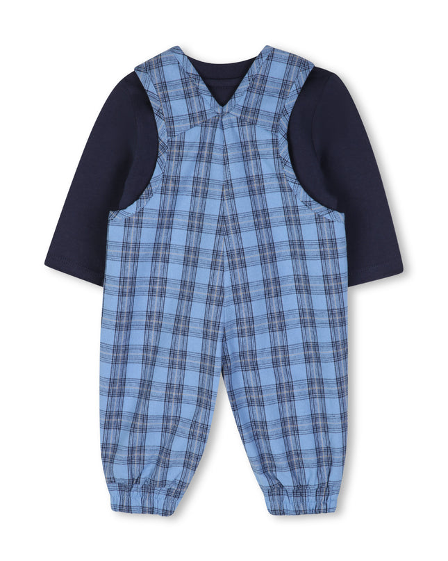 kids atelier boss Blue Logo Baby Overall Set