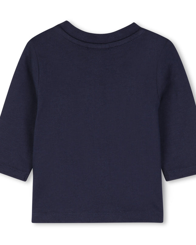 kids atelier boss Blue Logo Baby Overall Set
