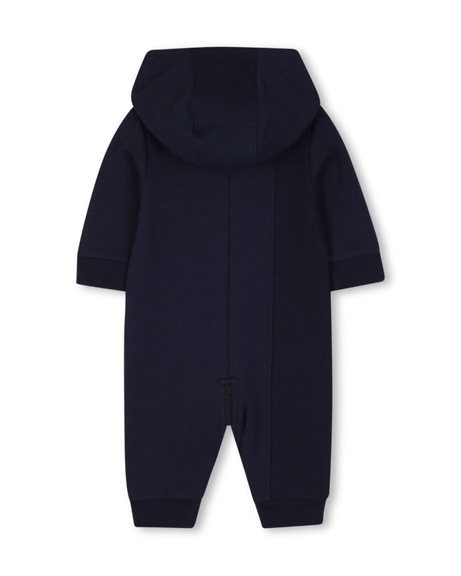 kids atelier boss kids atelier boss Navy Logo Baby Hooded Onesie