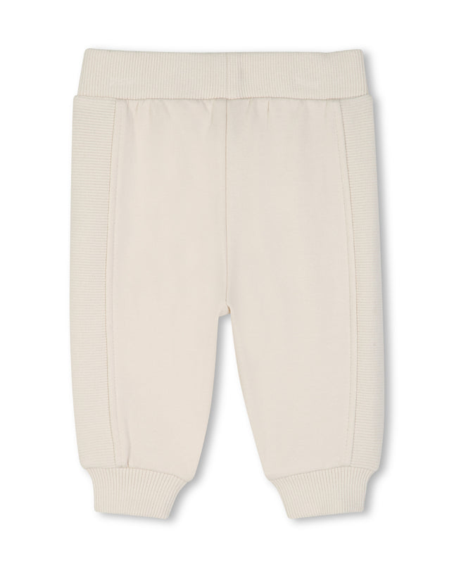 kids atelier boss Beige Logo Baby Hoodie Set