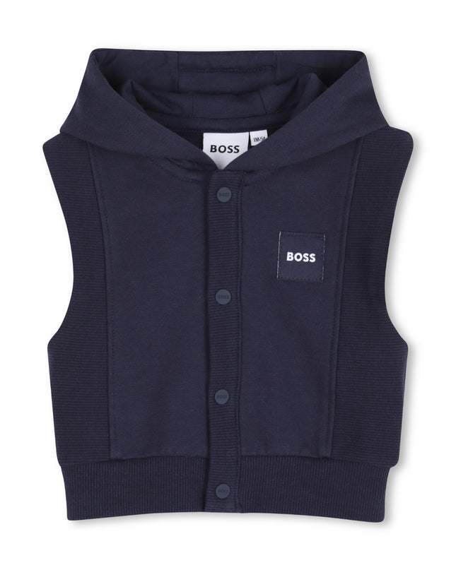 kids atelier boss Navy Baby Vest Outfit Set