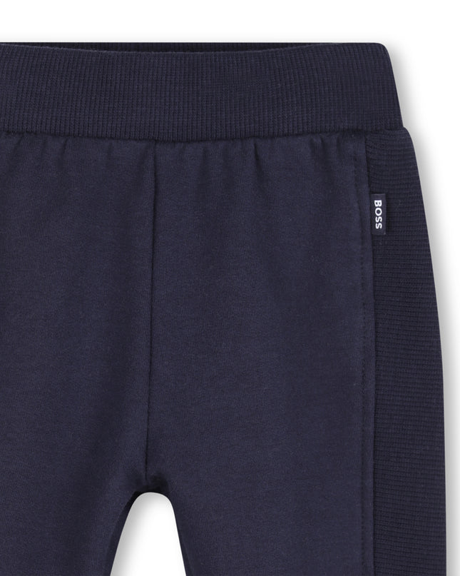 kids atelier boss Navy Baby Vest Outfit Set