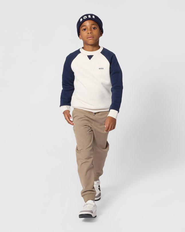 kids atelier boss Beige Jogger Sweatpants