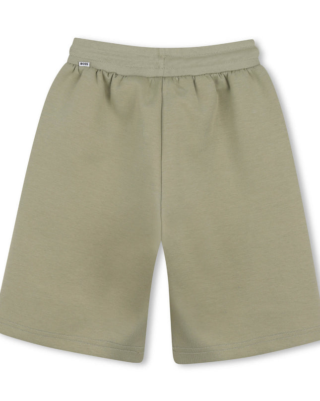 kids atelier boss Beige Contrast Trim Shorts