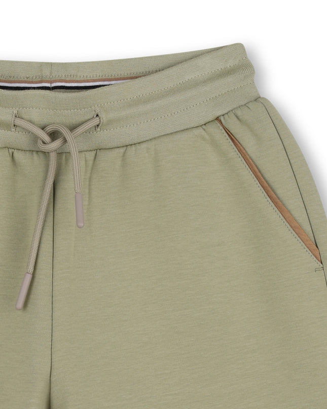 kids atelier boss Beige Contrast Trim Shorts