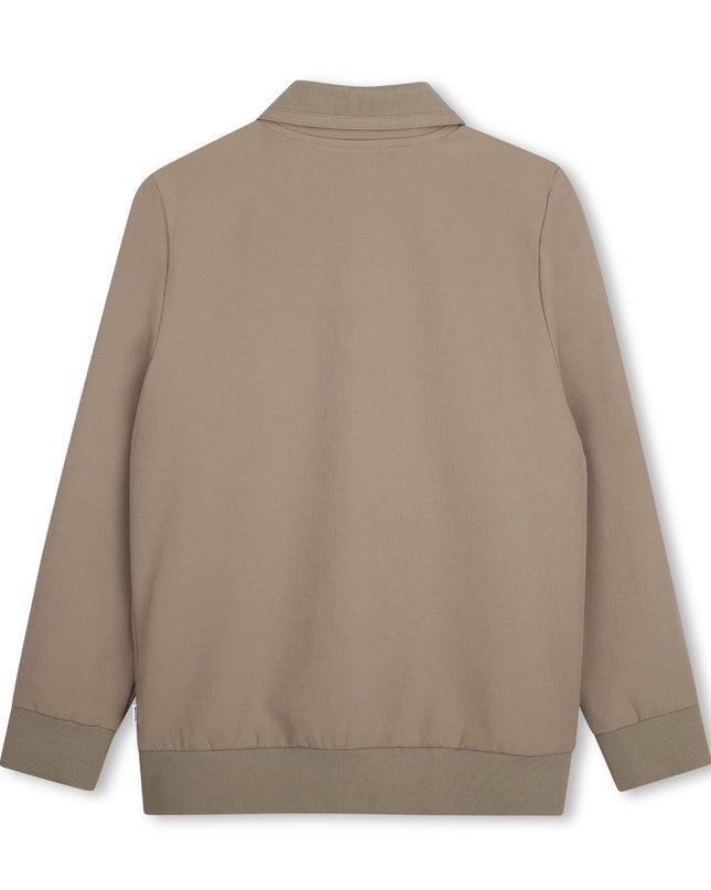 kids atelier boss Beige Zip-Up Cardigan