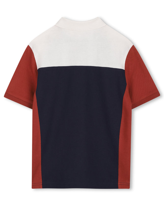 kids atelier boss Navy Colorblock Polo Shirt