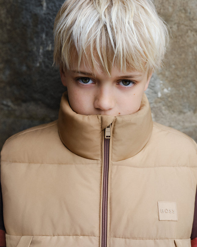 kids atelier boss Brown Oversized Polo Shirt