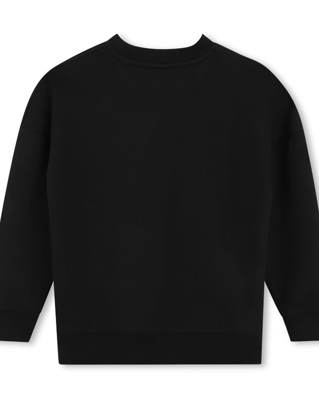 kids atelier boss Black Crewneck Sweatshirt