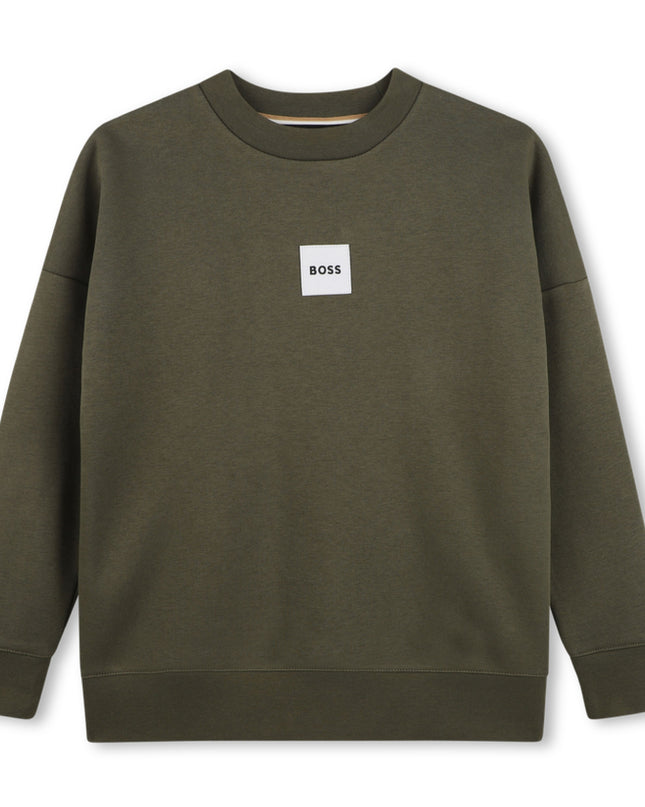 kids atelier boss Olive Night Crewneck SweatshirtOlive Night Crewneck Sweatshirt
