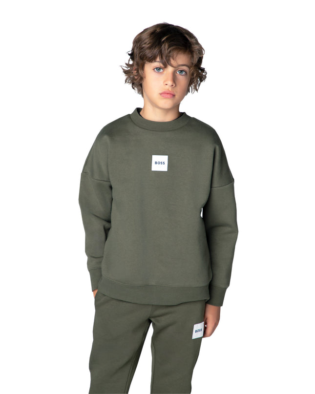 kids atelier boss Olive Night Crewneck SweatshirtOlive Night Crewneck Sweatshirt