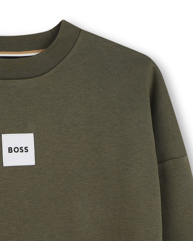 kids atelier boss Olive Night Crewneck SweatshirtOlive Night Crewneck Sweatshirt