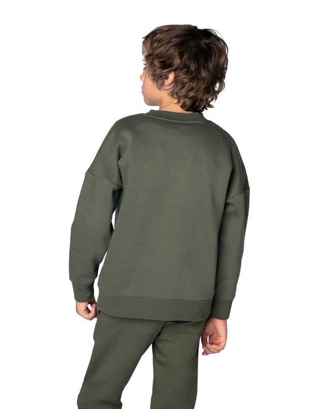 kids atelier boss Olive Night Crewneck SweatshirtOlive Night Crewneck Sweatshirt