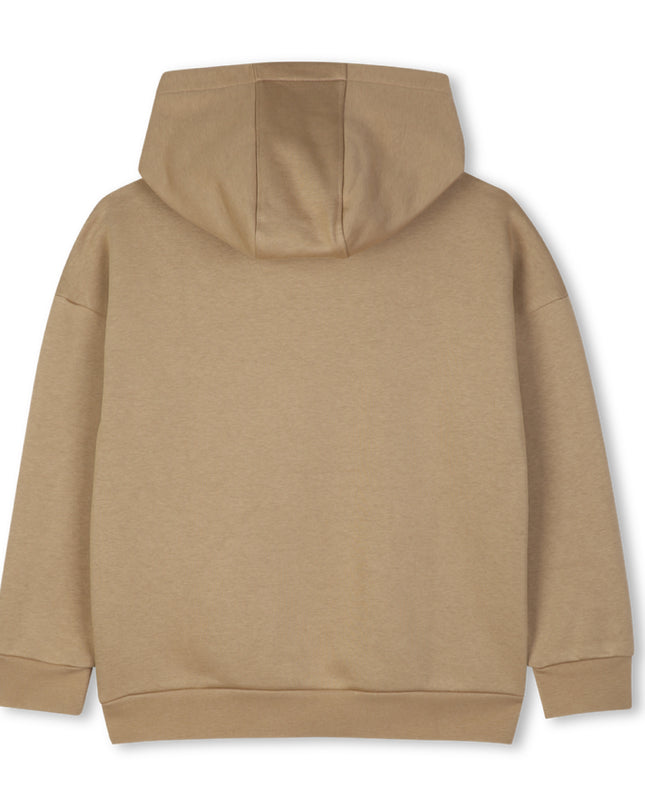 kids atelier boss Beige Loose-Fit Hoodie