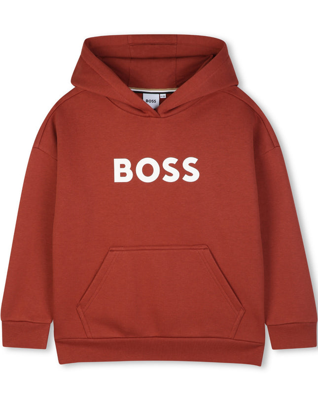kids atelier boss Crimson Loose-Fit Hoodie